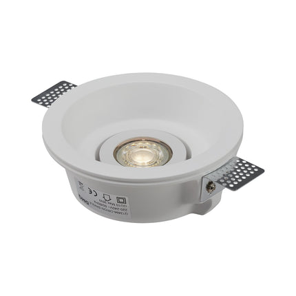 DMQ Inbouwspot Orion Gips Rond Kantelbaar