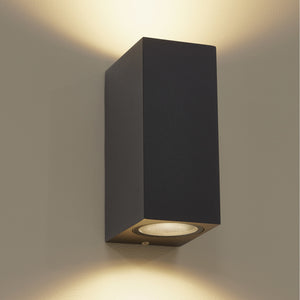 DMQ Wandlamp buiten Delmont 2 Zwart