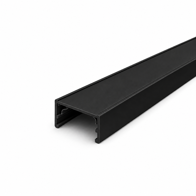 DMQ Afdekstrip Railverlichting 1 meter - Zwart