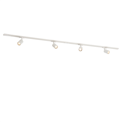 DMQ Complete set Rail - 2 meter - 4x Swift GU10 Railspot - Wit