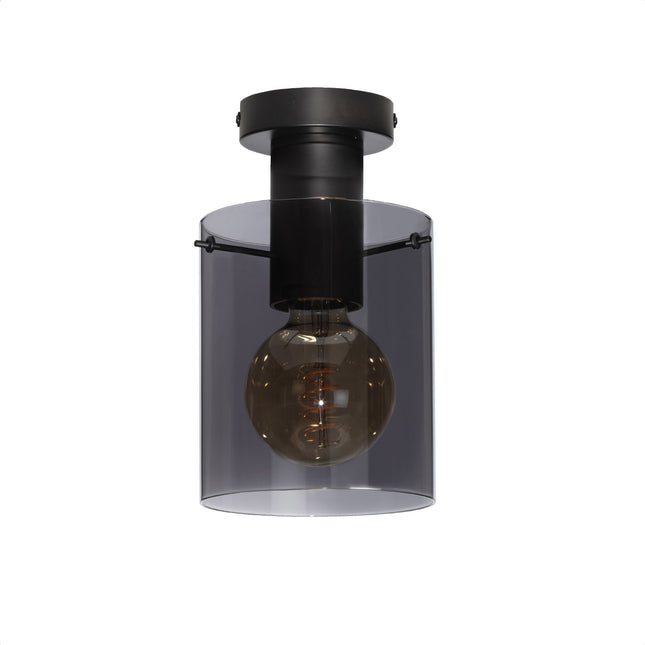 DMQ Elmira Plafondlamp Smoke Glass