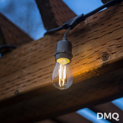 DMQ Koppelbaar Lichtsnoer buiten - 10 meter - 10 LED lampen - Waterdicht