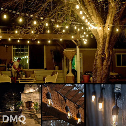 DMQ Koppelbaar Lichtsnoer buiten - 10 meter - 10 LED lampen - Waterdicht