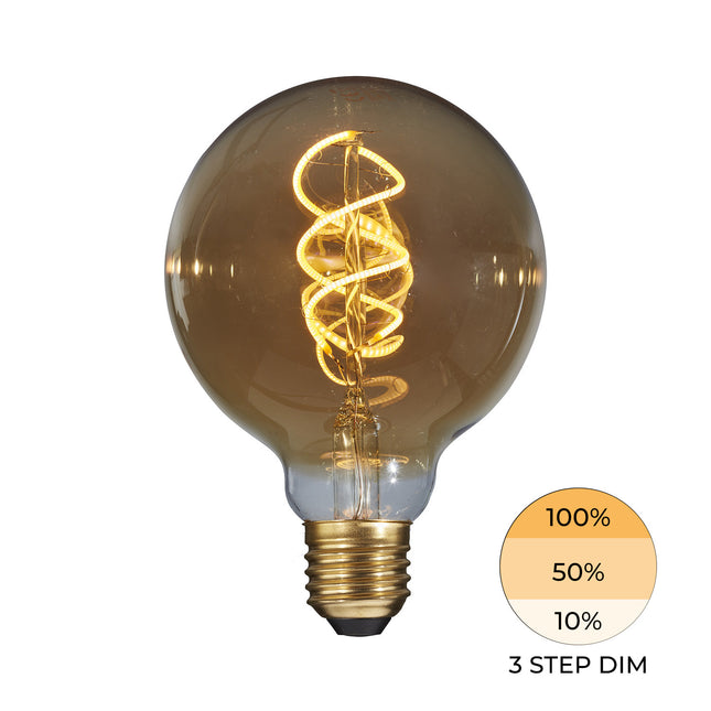 DMQ LED Lamp G95 5W 3-Stap Dimbaar