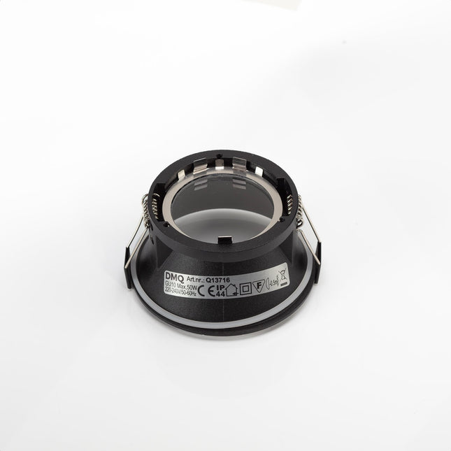 DMQ Inbouwspot GU10 IP44 Luna Rond Zwart - Extra kleine rand
