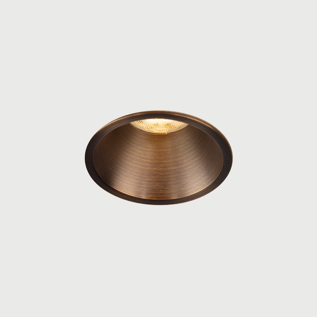 DMQ Inbouwspot GU10 Luna Rond Geborsteld brons - Extra kleine rand