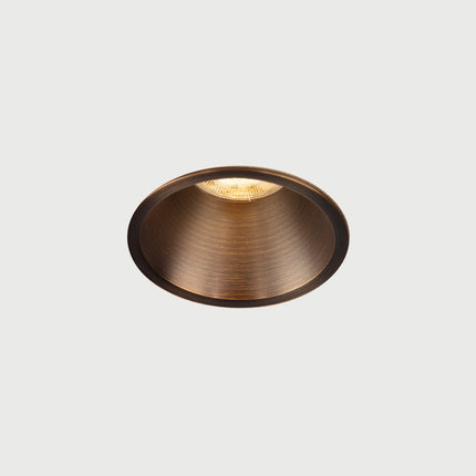 DMQ Inbouwspot GU10 Luna Rond Geborsteld brons - Extra kleine rand