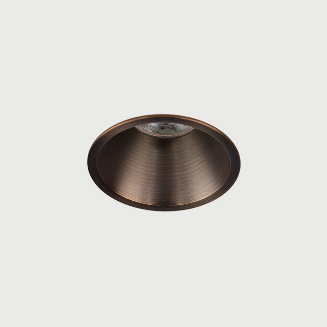 DMQ Inbouwspot GU10 Luna Rond Geborsteld brons - Extra kleine rand