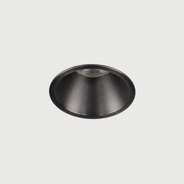 DMQ Inbouwspot GU10 Luna Rond Geborsteld gunmetal - Extra kleine rand