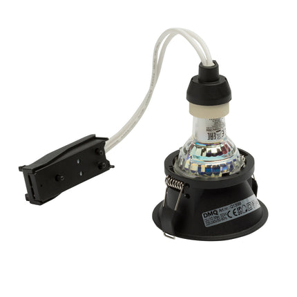 DMQ Inbouwspot GU10 Luna Rond Zwart - Extra kleine rand