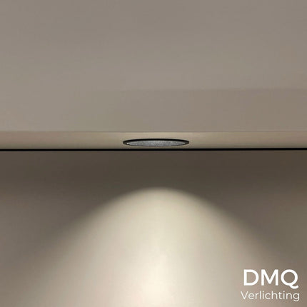 DMQ Inbouwspot GU10 Luna Rond Zwart - Extra kleine rand