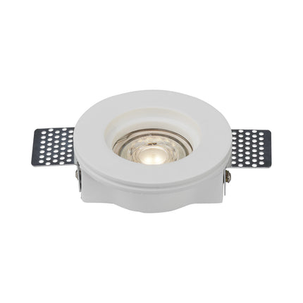 DMQ Inbouwspot Lago Gips Rond Lage inbouwdiepte - GU10