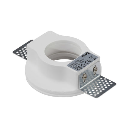 DMQ Inbouwspot Lago Gips Rond Lage inbouwdiepte - GU10