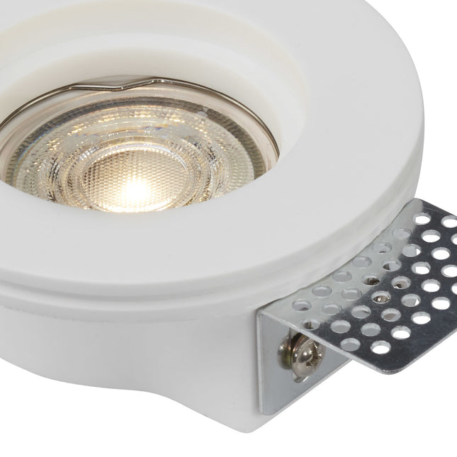 DMQ Inbouwspot Lago Gips Rond Lage inbouwdiepte - GU10