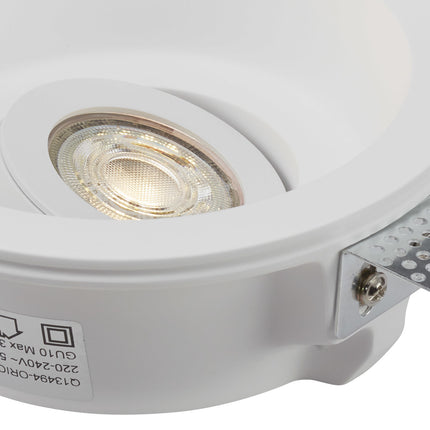 DMQ Inbouwspot Orion Gips Rond Kantelbaar