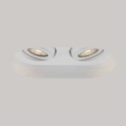 DMQ Inbouwspot Orion Twins Gips Rond  Kantelbaar