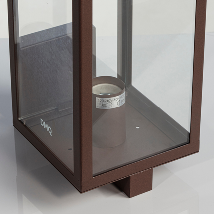 DMQ Lantaarn Wandlamp Boston voor Buiten  - Rusty Brons