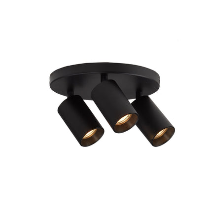 DMQ Plafondspot Elmont 3 Rond Zwart