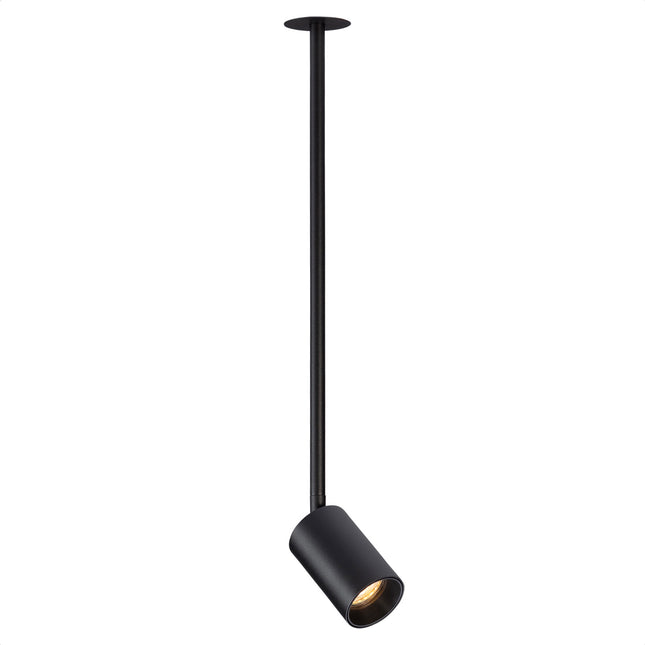DMQ Plafondspot Inbouw Elmont 1 GU10 Zwart - 40cm