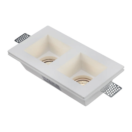 DMQ Trimless Inbouwspot Devon Twins Vierkant - GU10