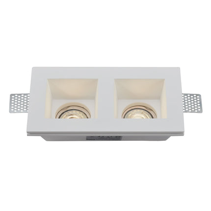 DMQ Trimless Inbouwspot Devon Twins Vierkant - GU10