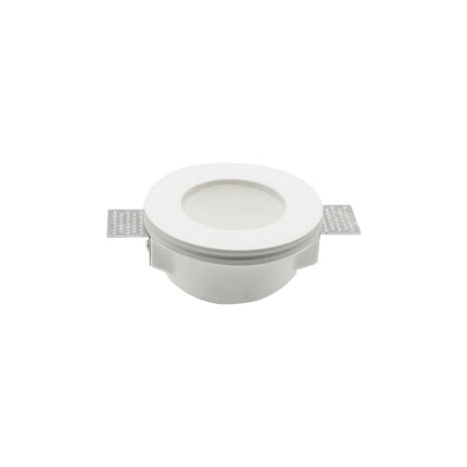 DMQ Trimless Inbouwspot Gips Rond Melkglas - GU10