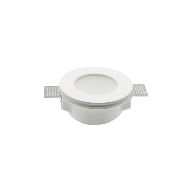 DMQ Trimless Inbouwspot Gips Rond Melkglas - GU10