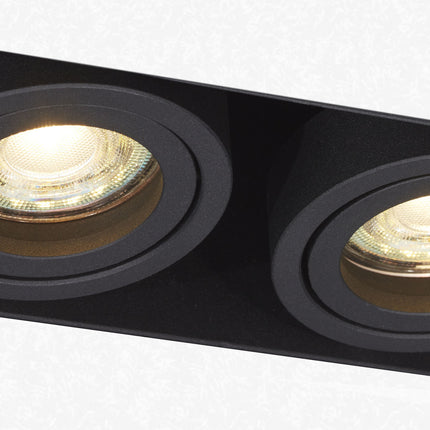 DMQ Trimless inbouwspot GU10 Milo 2 Zwart