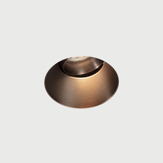 DMQ Trimless inbouwspot GU10 Moon 1 Rond Geborsteld Brons - Verstelbaar