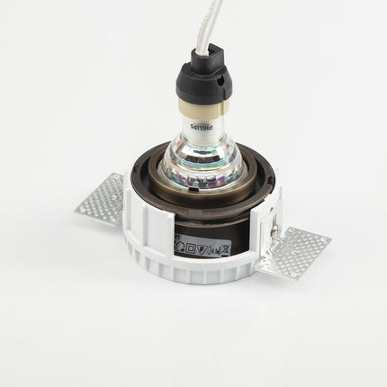 DMQ Trimless inbouwspot GU10 Moon 1 Rond - Geborsteld brons