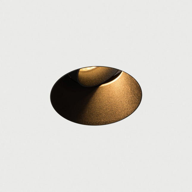 DMQ Trimless inbouwspot GU10 Moon 1 Rond Zwart - Verstelbaar
