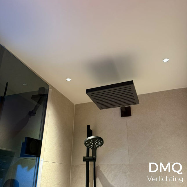 DMQ Trimless inbouwspot Lark IP65 35mm LED Geborsteld brons