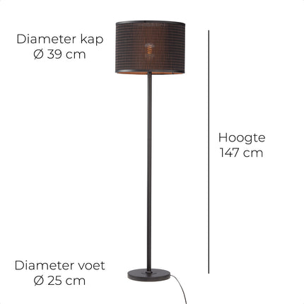 DMQ Vloerlamp Sutter Black