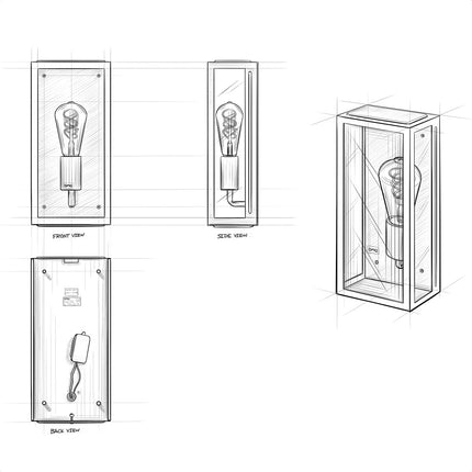 DMQ Wandlamp Boston voor Buiten