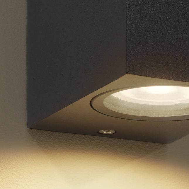 DMQ Wandlamp buiten Delmont 1 Zwart