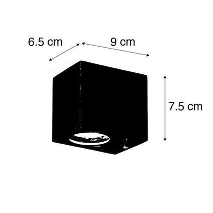 DMQ Wandlamp buiten Delmont 1 Zwart