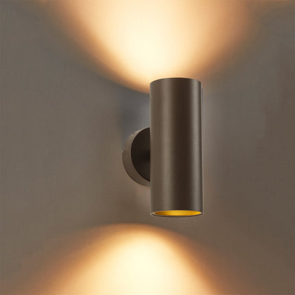 DMQ Wandlamp Elmont 2 Mat Brons Rond