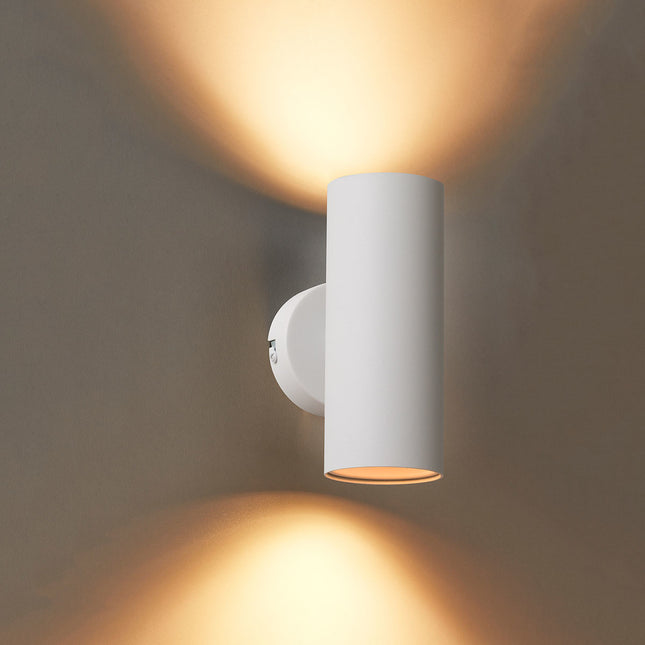 DMQ Wandlamp Elmont 2 Wit Rond