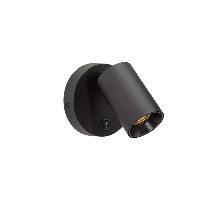 DMQ Wandlamp met Schakelaar Elmont 1 Zwart