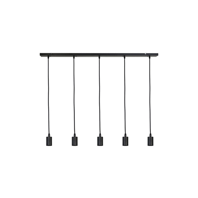 Light & Living Hanglamp Brandon 5L Zwart