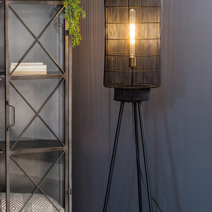 Light & Living Vloerlamp Gruaro zwart 150