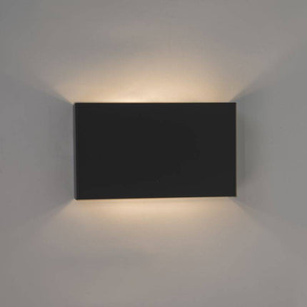 QAZQA Wandlamp Otan Zwart